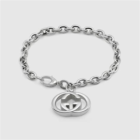 mens gucci charm bracelet|Gucci interlocking bracelet.